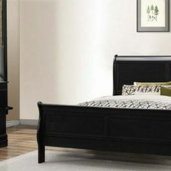 New Black Queen Bedroom Set 
