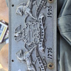 Pewter Bicentennial License Plate 