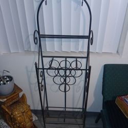 Vintage Baker & Wine Rack 