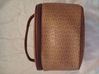 Guess Monogram Travel Cosmetic Case