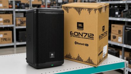 JBL Powered PA Speaker 1300 Watt System Bluetooth DSP App Control EON 712 Series Eon712 DJ Karaoke