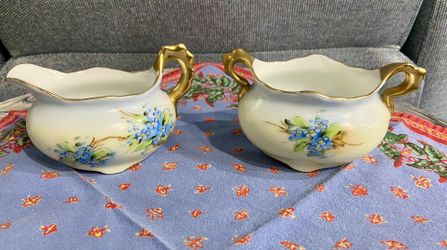 VINTAGE Imperial Austria PSL Creamer & Sugar
