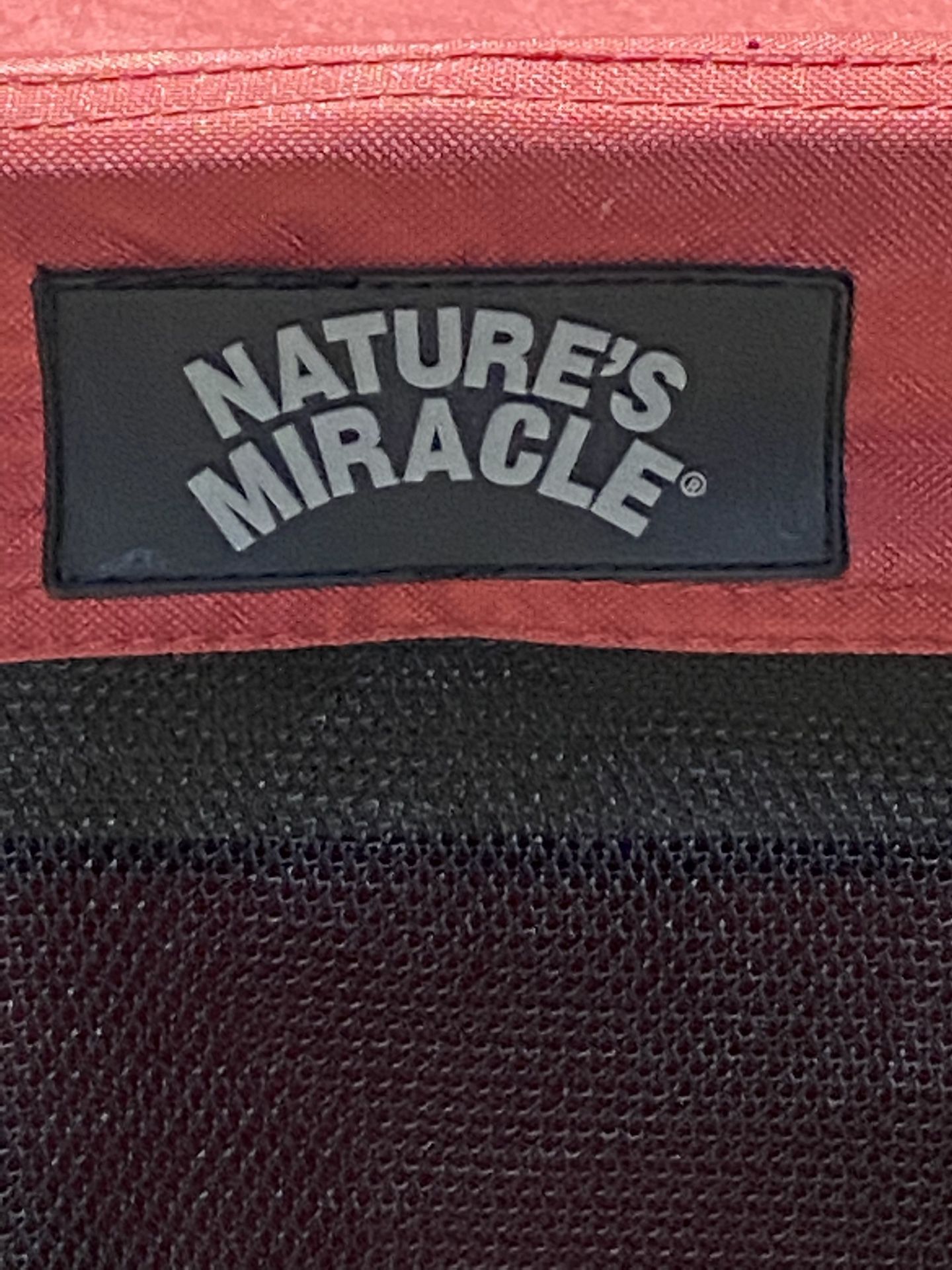 Natures miracle portable dog crate.