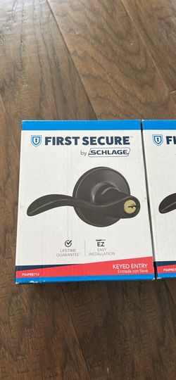 First Secure by Schlage Presley Keyed Entry Lever