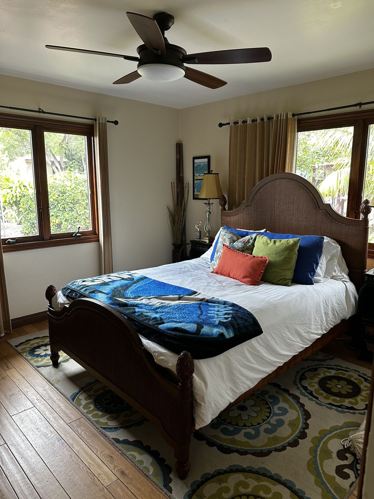 Queen Bed frame And Mattress 