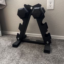 10lb weights with dumbell rack