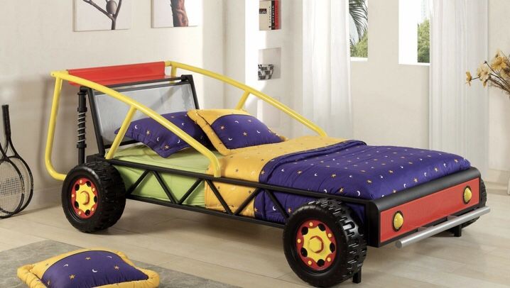 Track Red Twin Race Car Bed 