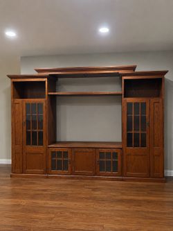 Curio Cabinet TV Wall Unit Entertainment Unit