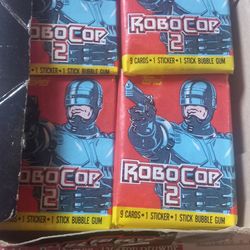 Robocop 2 trading cards , 22 packs Topps 1990, not baseball cards