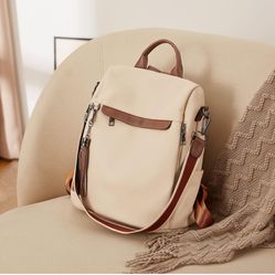 BROMEN Backpack Purse for Women Leather Anti-theft Travel Backpack