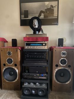 Pioneer SX 828 and Pioneer CSV 910 speakers