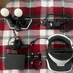 PlayStation VR1 Headset and Controllers