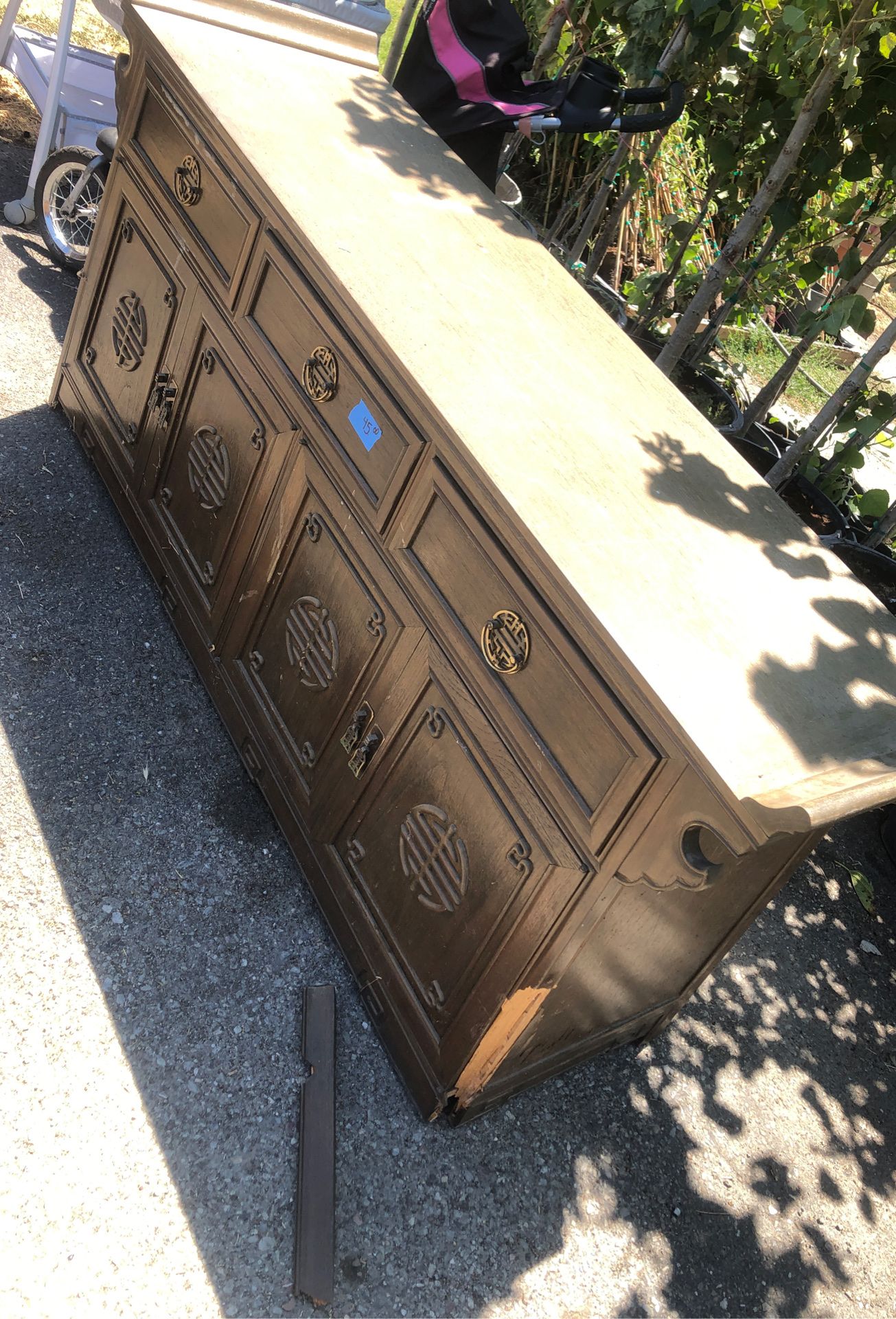 Antique dovetailed dresser diy broken leg