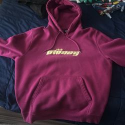 stussy stock logo hoodie(burgundy)