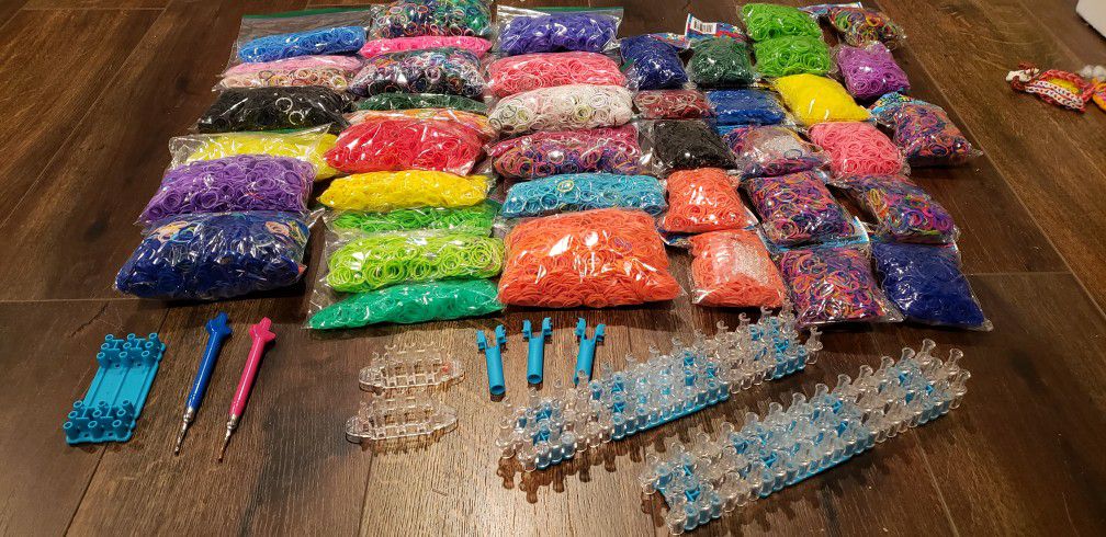Rainbow LOOM - Rubber Bands 43 Bags