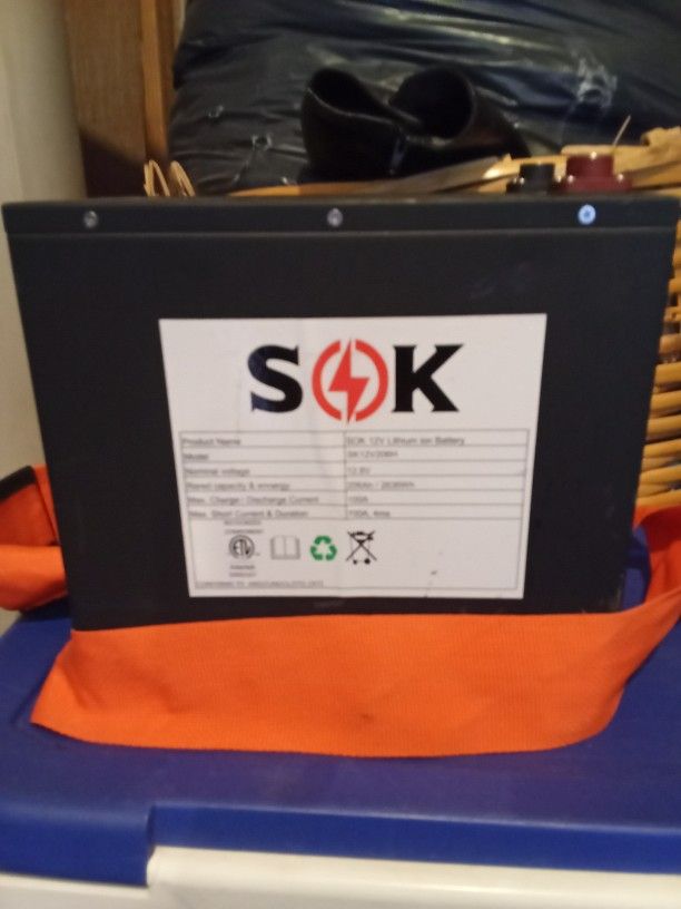 SOK Lithium Iron Phosphate 12.8V 206AH 2636WH