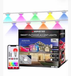 Monster 100 ft RGB IC Permanent Outdoor LED Smart Lights