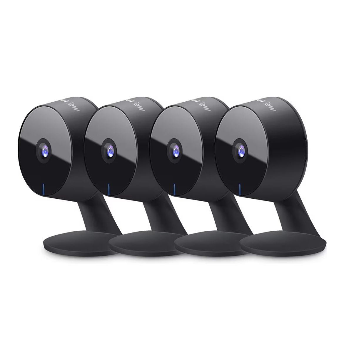 LaView Security Cameras 4pcs, Home Security Camera Indoor 1080P, Wi-Fi Cameras Wired for Pet, Motion Detection, Two-Way Audio, Night Vision, Phone App