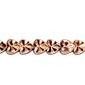 Ladies 14K Rose Gold Heart Bracelet