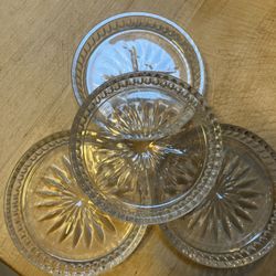 Set Of Glass Desert Dishes And A Glass Juicer VIBTAGE