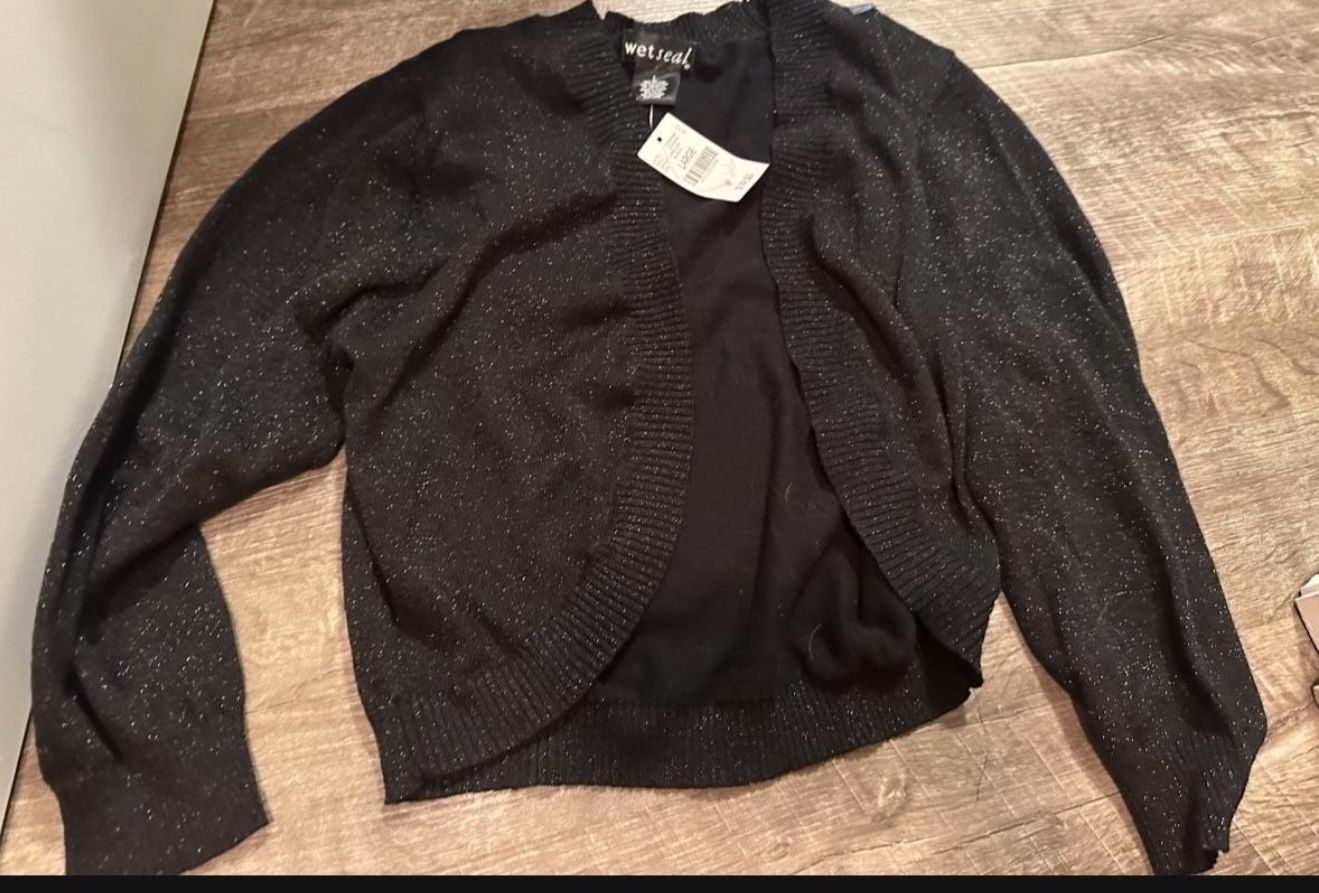 Juniors Sparkly Top Size Lrg Brand New