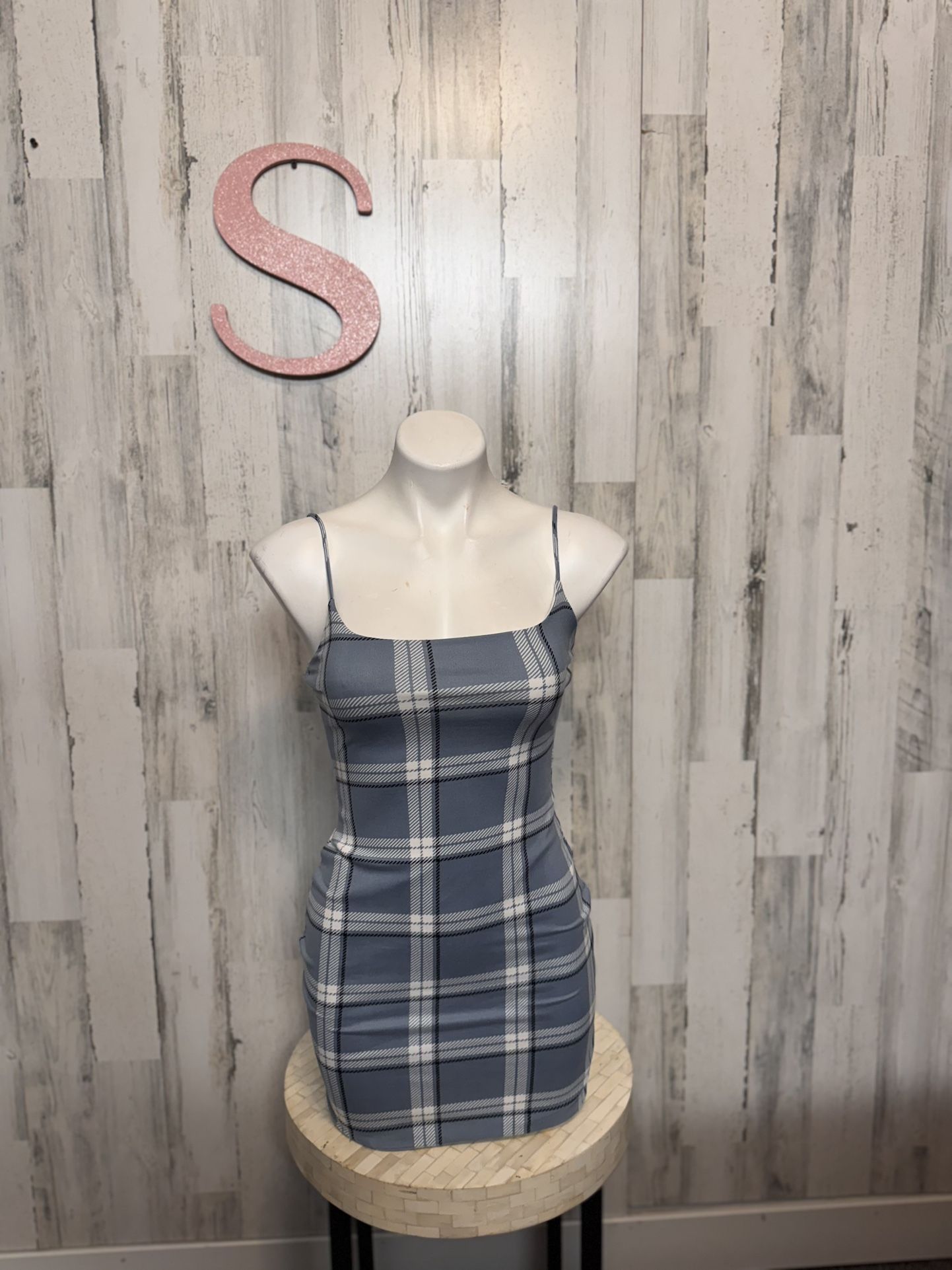 Windsor plaid mini dress size small