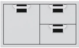 Hestan AESDR36BK Door and Drawer Combo, 36 Inch
