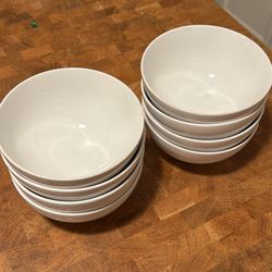 Crate and Barrel Aspen 6.25” Cereal Bowls (set of 8)