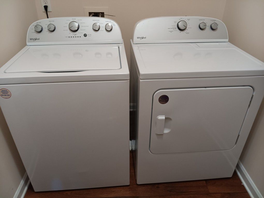 Washer Dryer Set, White  Whirpool