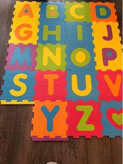 Baby Play Yard Gate and ABC Mat