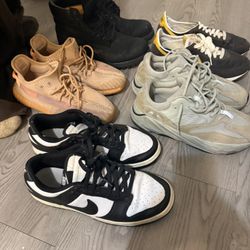 Timbs Yeezys And Dunks, Size 10.5 Good/solid Condition