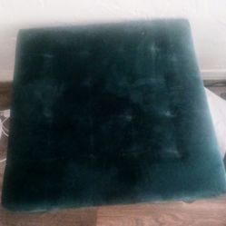 Teal Green Vanity Stool/ Ottoman 