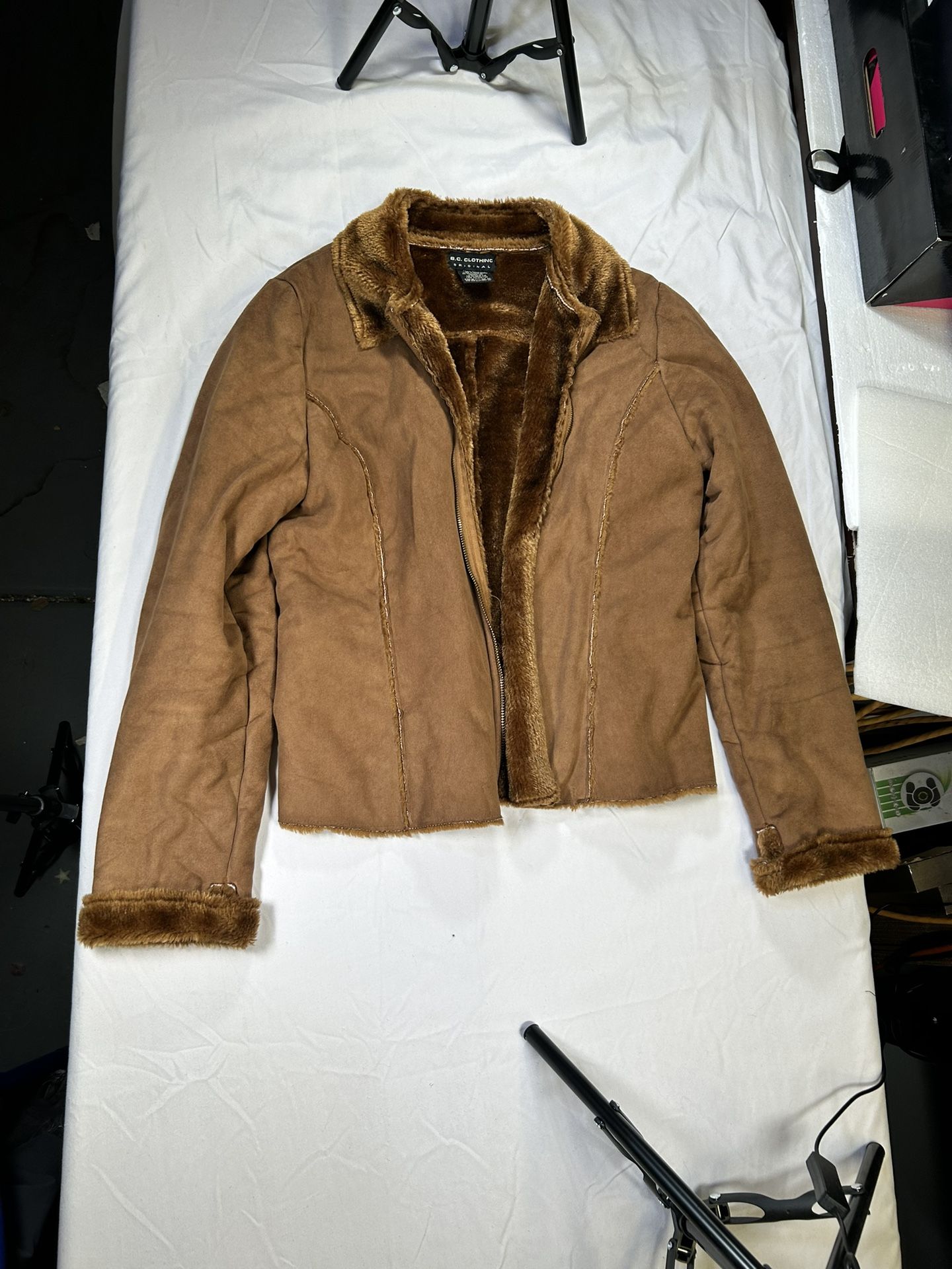 Brown Woman’s Jacket Bc Clothings Size Medium