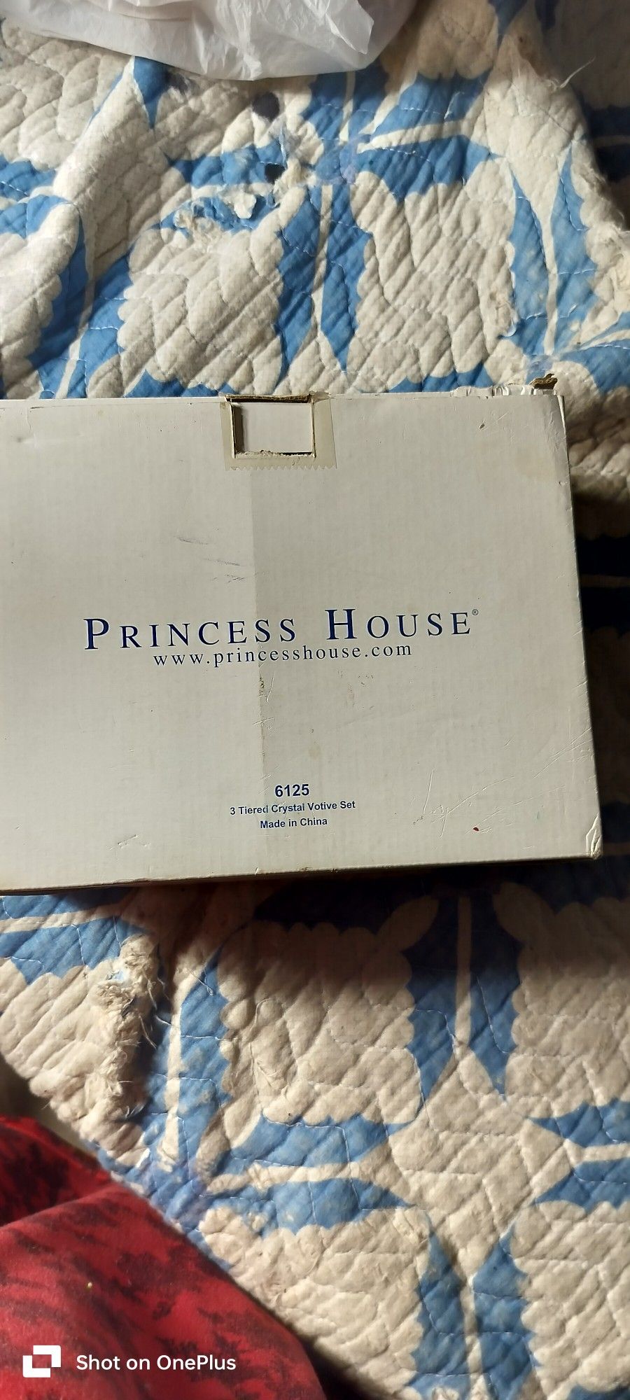 Princess House 6125-3 Tier Crystal V O T I V E Set New