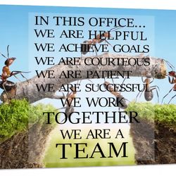 Motivational Teamwork Canvas Wall Art