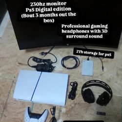 Ps5 Digital Edition With Bundle (About 900$ Setup)