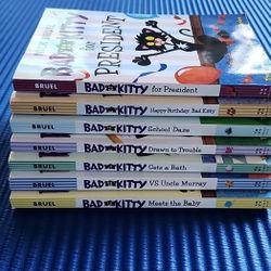 Nick Bruel Bad Kitty Books (Set Of 7)