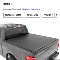 Rough country bed cover