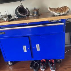 Brand New Toolbox With Live Edge Slab Top