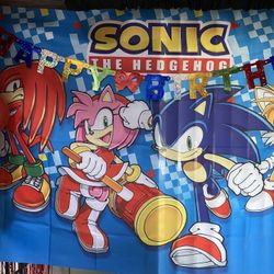 Sonic Birthday Decorations $25