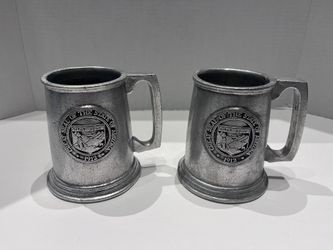 Commemorative Seal of Arizona Pewter Mug Set