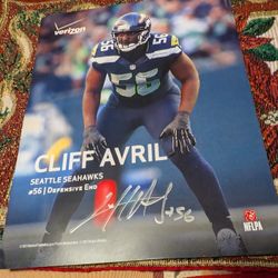 Cliff Avrile Autographed Picture