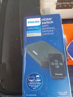 Philips 4-Device HDMI Switch with Wireless Remote