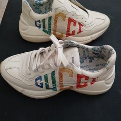 Gucci Wmns Rhyton Glitter Shoes Size 8