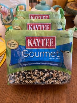 3 New Packages KAYTEE Gourmet Bird Seed Cake