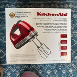 Kitchen-Aid hand mixer (New)