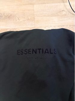 Selling black essentials hoodie size small fits like a medium.