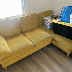 Yellow L Shaped Couch