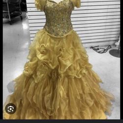 Size 8 , Gold , Yellow , Disney Collection 