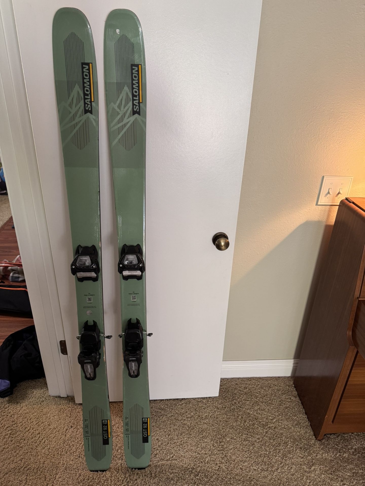 Salomon QST 92 with Marker Griffin Bindings